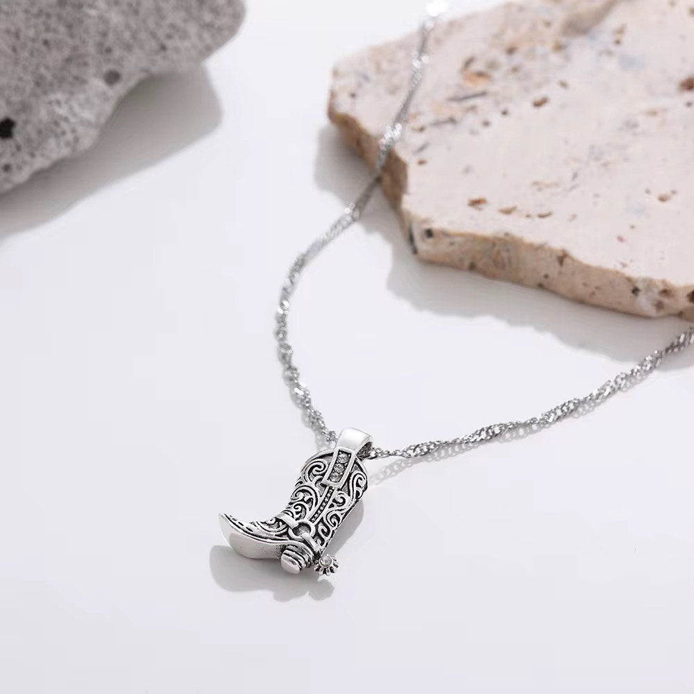 Cowboy boot necklace - South Western jewelry